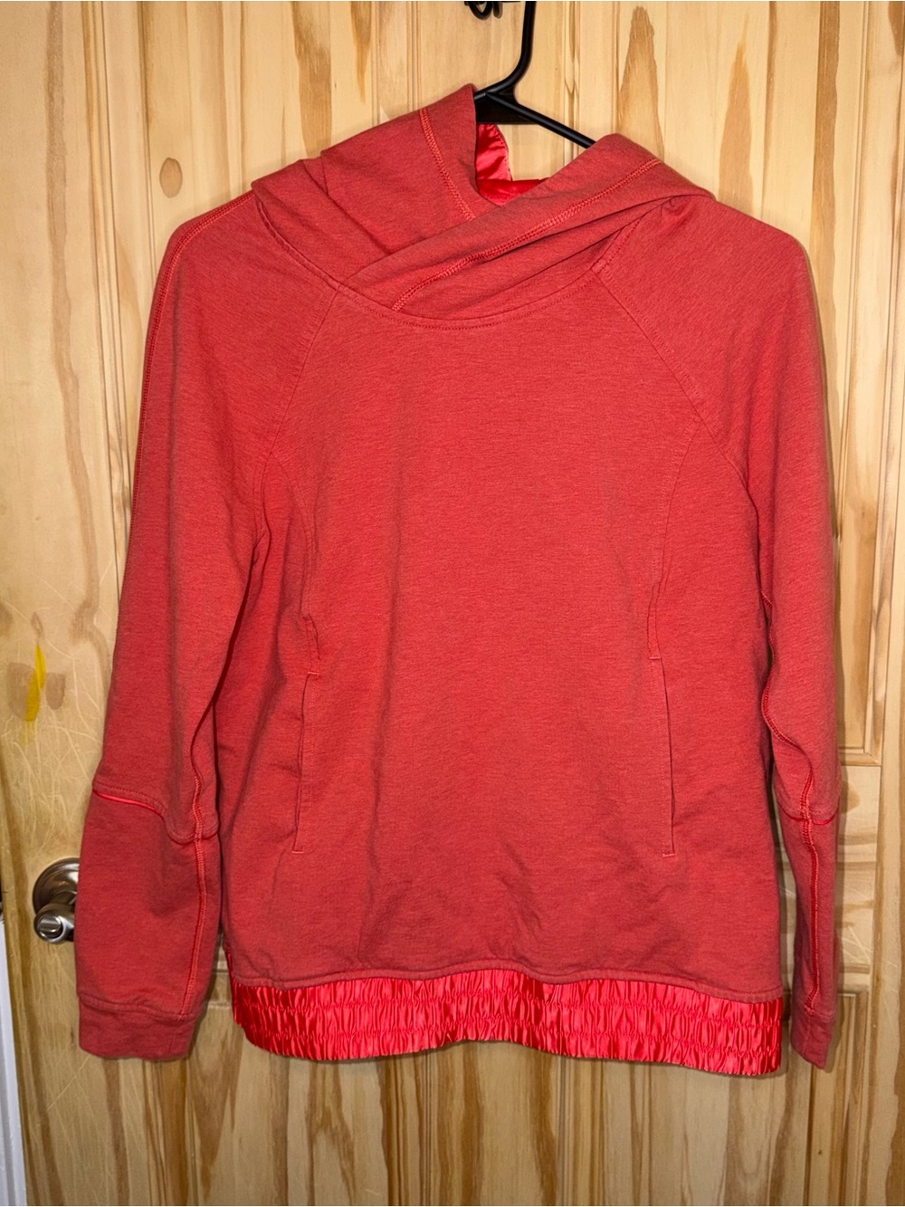 181 Lululemon Red/Orange Hoodie - Size 6